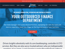 Tablet Screenshot of driveninsights.com